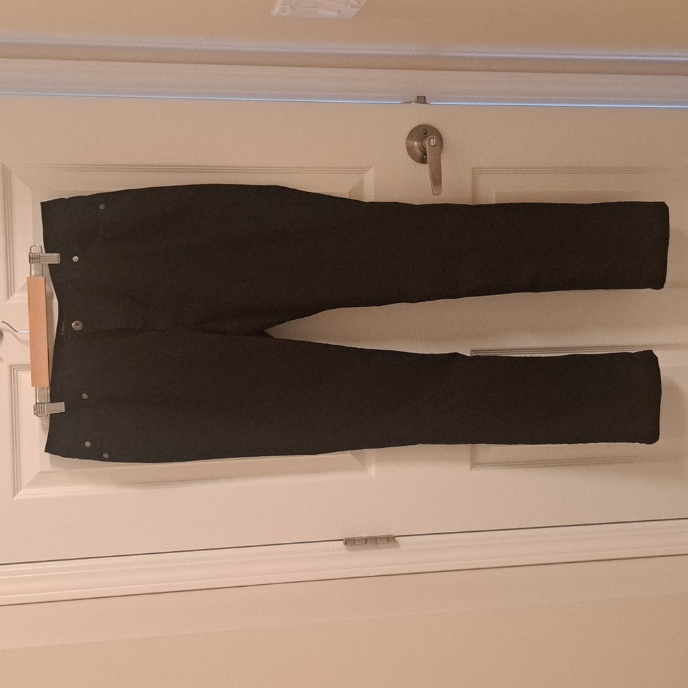 Mid rise straight jeans